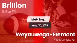 Matchup: Brillion vs. Weyauwega-Fremont  2019