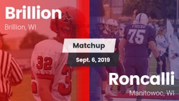 Matchup: Brillion vs. Roncalli  2019