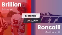 Matchup: Brillion vs. Roncalli  2020