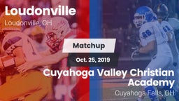 Matchup: Loudonville vs. Cuyahoga Valley Christian Academy  2019