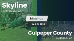 Matchup: Skyline vs. Culpeper County  2018