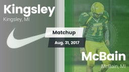 Matchup: Kingsley vs. McBain  2017