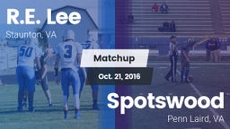 Matchup: Lee vs. Spotswood  2016