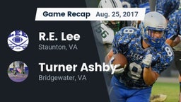Recap: R.E. Lee  vs. Turner Ashby  2017