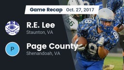Recap: R.E. Lee  vs. Page County  2017