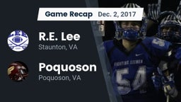 Recap: R.E. Lee  vs. Poquoson  2017