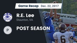 Recap: R.E. Lee  vs. POST SEASON 2017