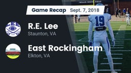 Recap: R.E. Lee  vs. East Rockingham  2018