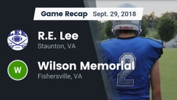 Recap: R.E. Lee  vs. Wilson Memorial  2018