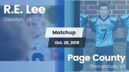 Matchup: Lee vs. Page County  2018