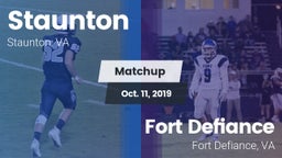 Matchup: Staunton vs. Fort Defiance  2019