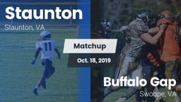 Matchup: Staunton vs. Buffalo Gap  2019