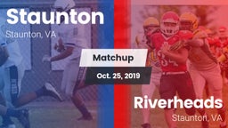 Matchup: Staunton vs. Riverheads  2019