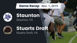 Recap: Staunton  vs. Stuarts Draft  2019