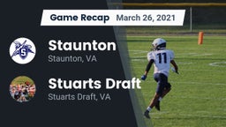Recap: Staunton  vs. Stuarts Draft  2021