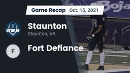Recap: Staunton  vs. Fort Defiance 2021