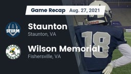 Recap: Staunton  vs. Wilson Memorial  2021