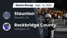 Recap: Staunton  vs. Rockbridge County  2022