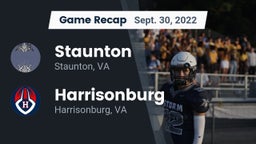 Recap: Staunton  vs. Harrisonburg  2022