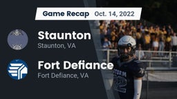 Recap: Staunton  vs. Fort Defiance  2022
