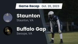 Recap: Staunton  vs. Buffalo Gap  2023