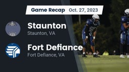 Recap: Staunton  vs. Fort Defiance  2023