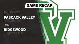 Recap: Pascack Valley  vs. Ridgewood  2016