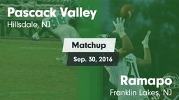 Matchup: Pascack Valley vs. Ramapo  2016