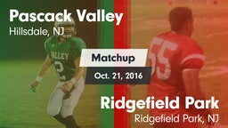 Matchup: Pascack Valley vs. Ridgefield Park  2016