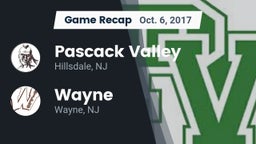 Recap: Pascack Valley  vs. Wayne 2017