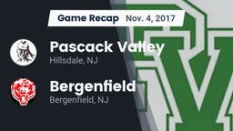 Recap: Pascack Valley  vs. Bergenfield  2017