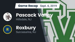 Recap: Pascack Valley  vs. Roxbury  2019