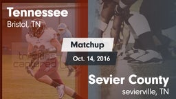 Matchup: Tennessee vs. Sevier County 2016