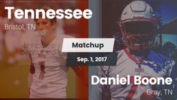 Matchup: Tennessee vs. Daniel Boone  2017