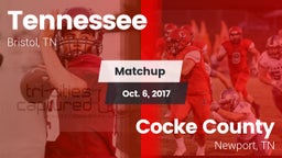 Matchup: Tennessee vs. Cocke County  2017