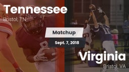 Matchup: Tennessee vs. Virginia  2018