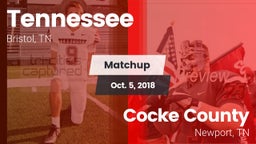 Matchup: Tennessee vs. Cocke County  2018