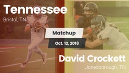 Matchup: Tennessee vs. David Crockett  2018