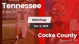 Matchup: Tennessee vs. Cocke County  2019