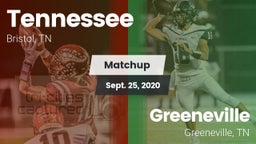 Matchup: Tennessee vs. Greeneville  2020