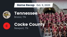Recap: Tennessee  vs. Cocke County  2020