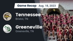 Recap: Tennessee  vs. Greeneville  2023