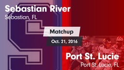Matchup: Sebastian River vs. Port St. Lucie  2016