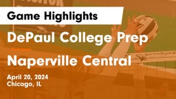 DePaul College Prep vs Naperville Central  Game Highlights - April 20, 2024