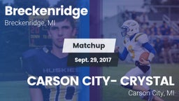 Matchup: Breckenridge vs. CARSON CITY- CRYSTAL  2017