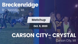 Matchup: Breckenridge vs. CARSON CITY- CRYSTAL  2020