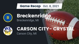 Recap: Breckenridge  vs. CARSON CITY- CRYSTAL  2021