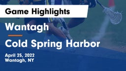 Wantagh  vs Cold Spring Harbor  Game Highlights - April 25, 2022
