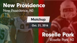 Matchup: New Providence vs. Roselle Park  2016