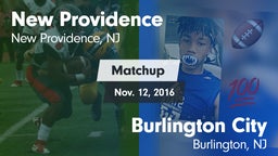 Matchup: New Providence vs. Burlington City  2016